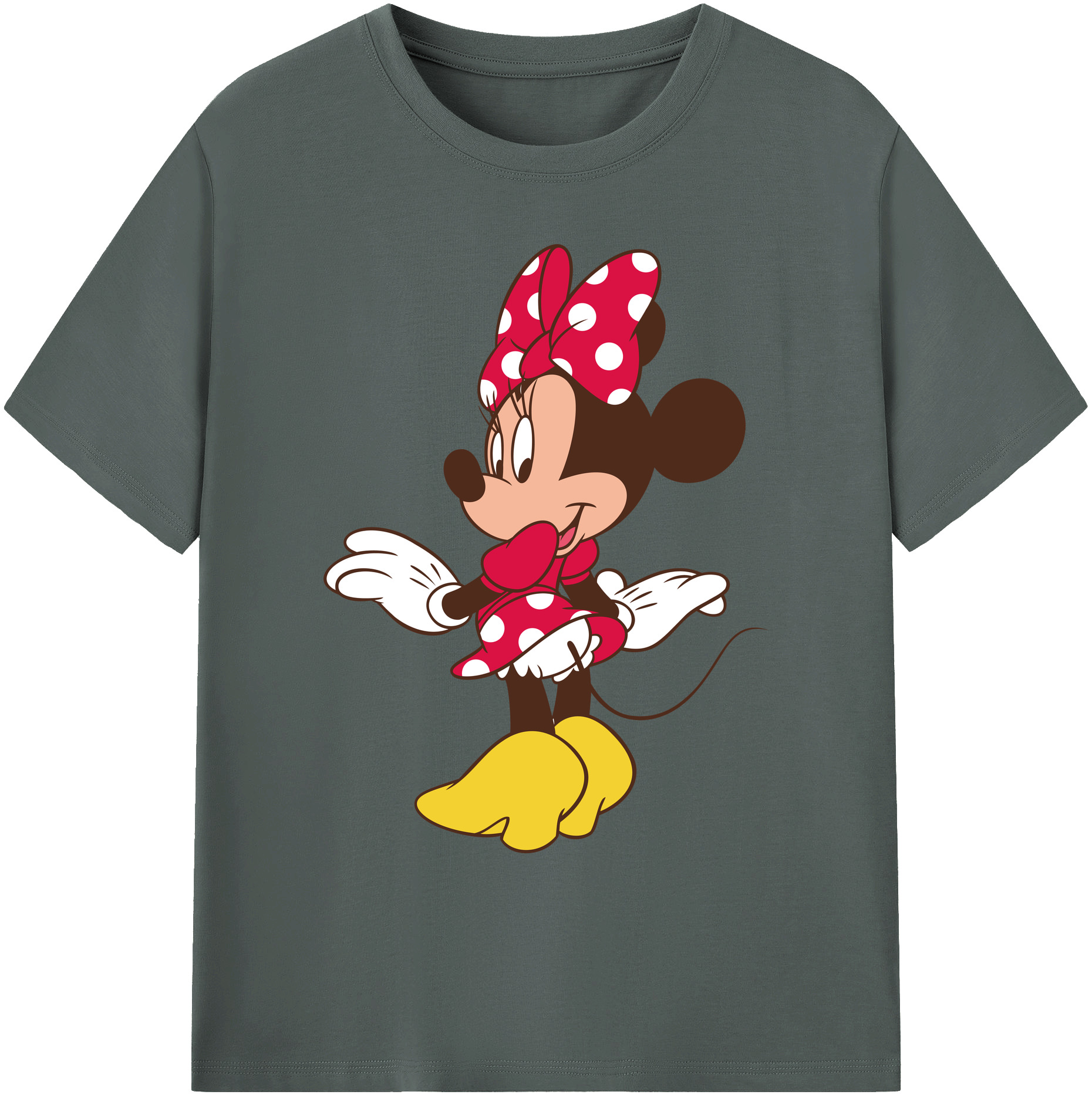 ミッキーマウス Mickey Mouse 綿100％ メンズ半袖Tシャツ｜肌触りやわらか＆通気性